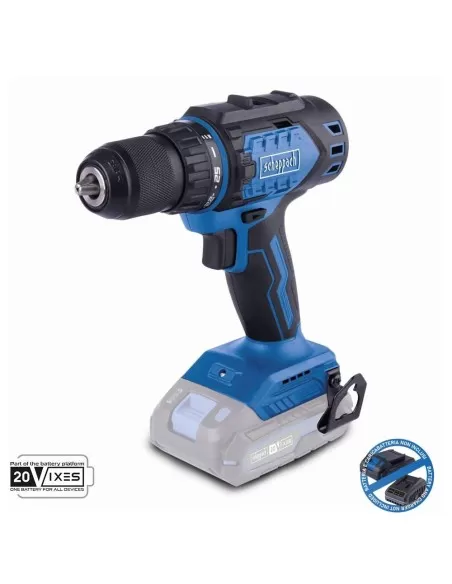 Trapano avvitatore brushless 20v senza batteria ixes Scheppach bc-dd60-x