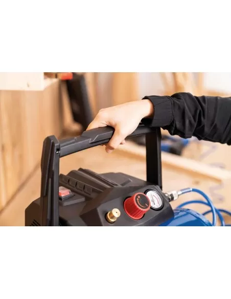 Compressore aria portatile 1.6hp 6lt 8barcon 5 accessori e tubo Scheppach hc06