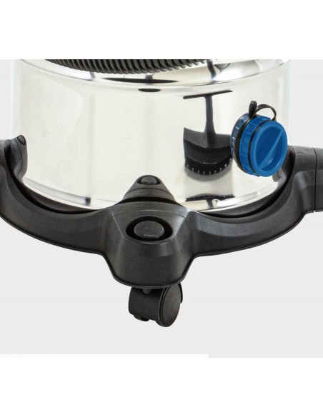 Bidone aspiratutto e aspiraliquidi in inox 30lt Scheppach nts30v2