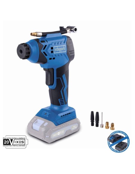 Compressore portatile 20v 7bar senza batteria ixes Scheppach c-ac20-x