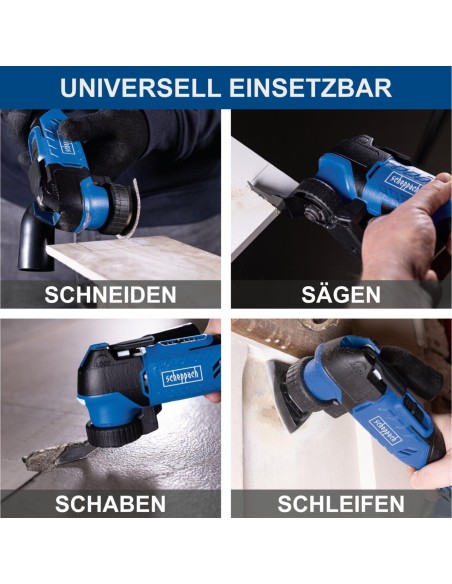 Utensile multifunzione 20v senza batteria ixes Scheppach c-mt40-x
