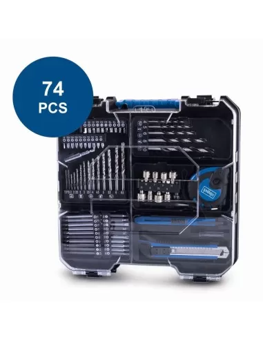 Trapano avvitatore 20v 74pz 1 batteria caricabatteria ixes Scheppach c-dtb74/1-x