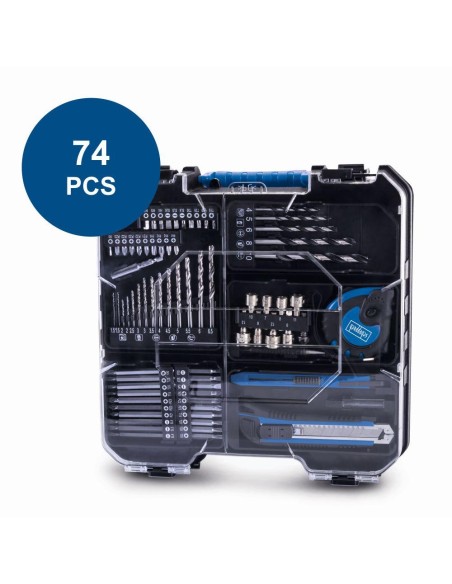 Trapano avvitatore 20v 74pz 1 batteria caricabatteria ixes Scheppach c-dtb74/1-x