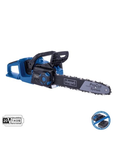 Motosega brushless 2x20v lama 33.5cm senza batteria ixes Scheppach bc-cs355duo-x