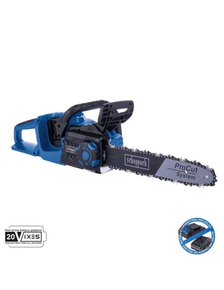 Motosega brushless 2x20v lama 33.5cm senza batteria ixes Scheppach bc-cs355duo-x
