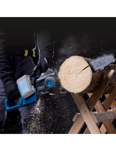 Motosega brushless 2x20v lama 33.5cm senza batteria ixes Scheppach bc-cs355duo-x