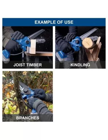 6 - Potatore sega brushless 20v barra 153mm senza batteria ixes Scheppach bc-ps150-x