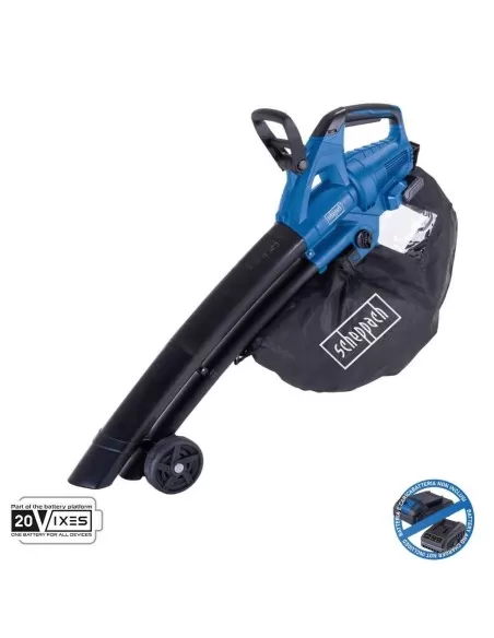 1 - Aspiratore soffiatore brushless 2x20v senza batteria ixes Scheppach bc-blv720-x