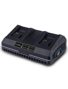 Doppio caricabatteria 20v per batterie 2.0/4.0 ah serie ixes Scheppach sdbc2.4a