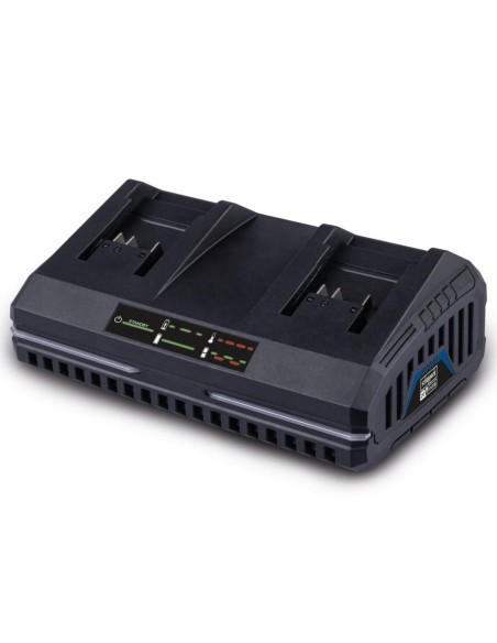 Doppio caricabatteria 20v per batterie 2.0/4.0 ah serie ixes Scheppach sdbc2.4a