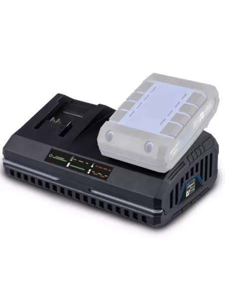 2 - Doppio caricabatteria 20v per batterie 2.0/4.0 ah serie ixes Scheppach sdbc2.4a