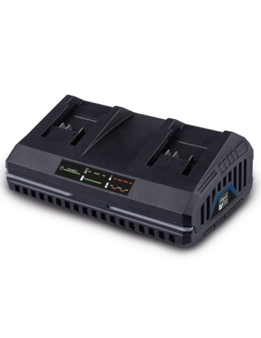 Doppio caricabatteria rapido 20v per batterie serie ixes Scheppach sdbc4.5a