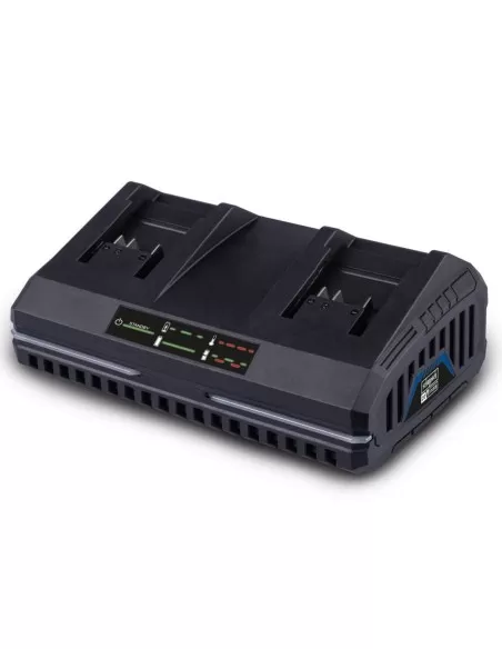 1 - Doppio caricabatteria rapido 20v per batterie serie ixes Scheppach sdbc4.5a