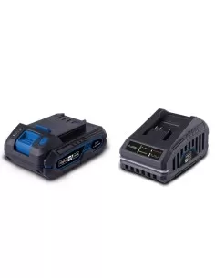 Starterkit con batteria e caricabatteria 20v 2.0ah serie ixes Scheppach sbsk2.0