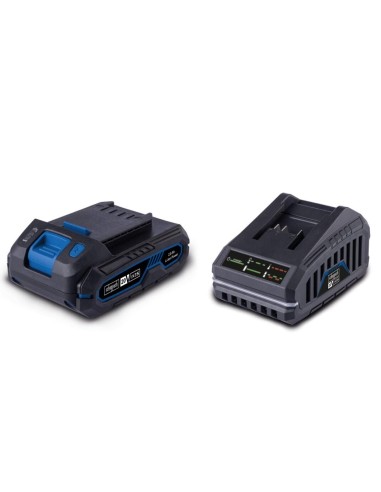 Starterkit con batteria e caricabatteria 20v 2.0ah serie ixes Scheppach sbsk2.0