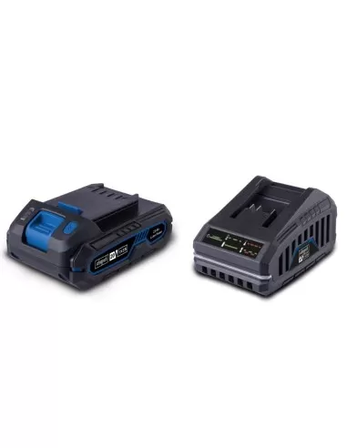 Starterkit con batteria e caricabatteria 20v 2.0ah serie ixes Scheppach sbsk2.0