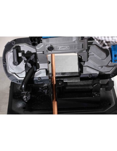 Sega a nastro portatile Scheppach mbs1200xt 1100w per ferro e metallo