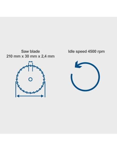 Sega circolare a immersione 210mm Scheppach pl75
