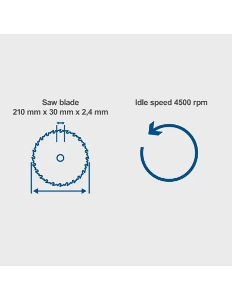 Sega circolare a immersione 210mm Scheppach pl75