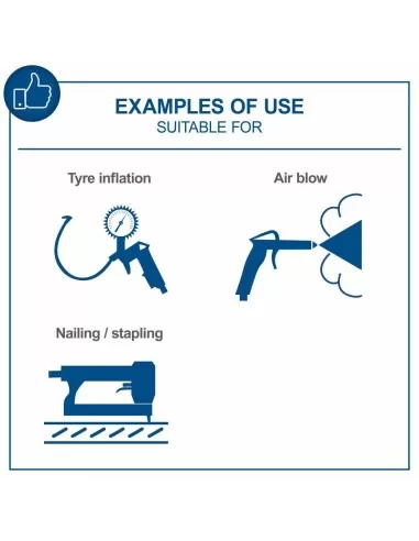 Compressore aria 7,5 lt 8bar 750 W Scheppach hc10-twin