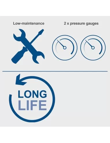 Compressore aria 7,5 lt 8bar 750 W Scheppach hc10-twin