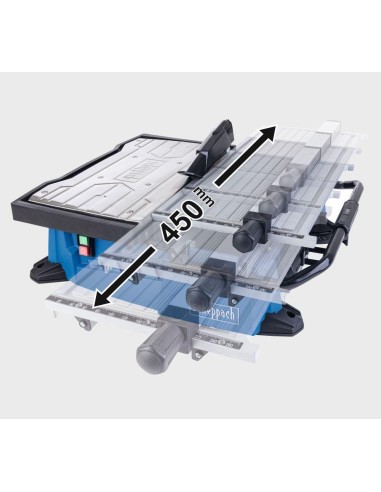 Tagliapiastrelle ad acqua con carrello Scheppach wts2000