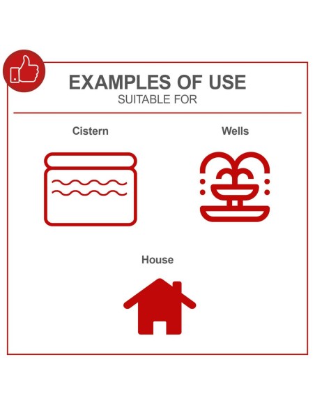 5 - Elettropompa da giardino 1300 W 6000 l/h serbatoio da 24 l Scheppach hww1400