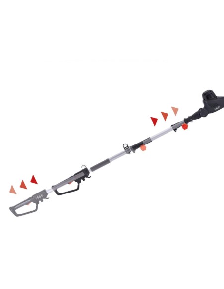 Tagliasiepi elettrico telescopico Scheppach etht500 lama 45cm 500w