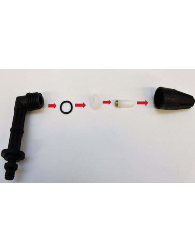 2 - Ugello turbo angolato a 90 gradi per idropulitrici Scheppach hce