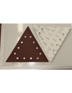 1 - Kit 10 triangoli abrasivi grana 100 280x280x280mm levigatrici da muro Scheppach