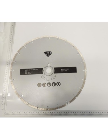 1 - Disco diamantato segmentato 350 x 25,4 mm per Scheppach hsm3500