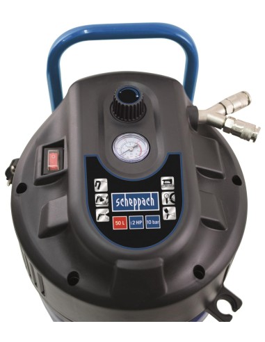 COMPRESSORE ARIA VERTICALE 50 LITRI 10 BAR SCHEPPACH HC51V
