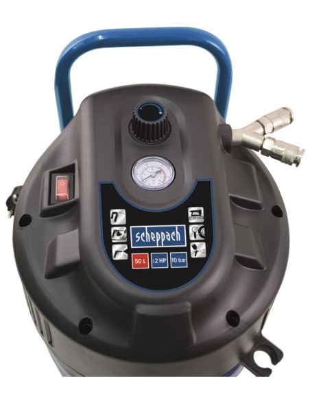 COMPRESSORE ARIA VERTICALE 50 LITRI 10 BAR SCHEPPACH HC51V