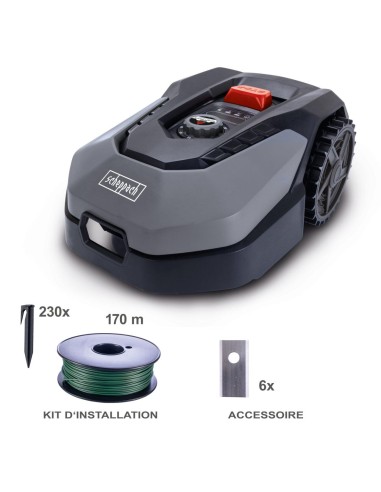 2 - Robot rasaerba 20V con bluetooth e wifi integrato Scheppach robocut xxl900