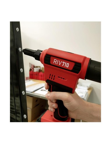 Rivettatrice a batteria Litio max 4,8mm 18,0V 2,0Ah Rivit riv710