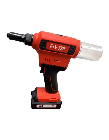 Rivettatrice a batteria Litio max 6.4mm 18,0V 2,0Ah Rivit RIV720
