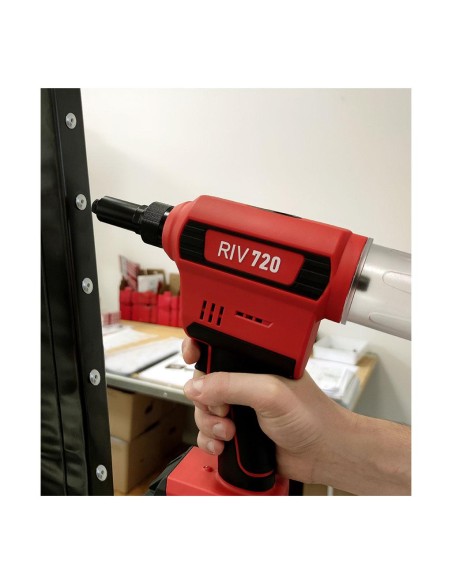 Rivettatrice a batteria Litio max 6.4mm 18,0V 2,0Ah Rivit RIV720
