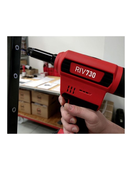 Rivettatrice a batteria Litio per inserti M3-10 18,0V 2,0Ah Rivit RIV730