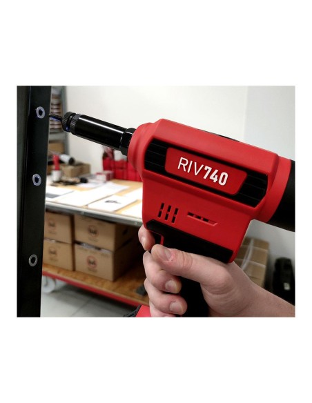 Rivettatrice a batteria Litio per inserti M3-10 18,0V 2,0Ah Rivit RIV740