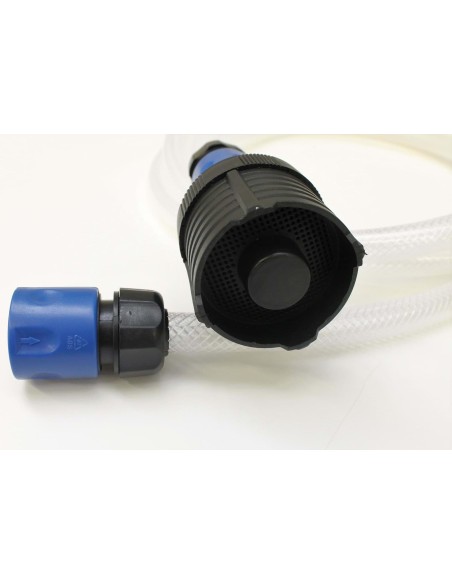 2 - Kit aspirazione tubo 3m con raccordo rapido e filtro per idropulitrici Scheppach