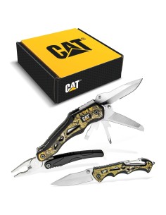 1 - Set confezione regalo di 2 coltelli tascabili Cat - Caterpillar 240358