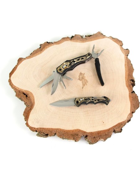 3 - Set confezione regalo di 2 coltelli tascabili Cat - Caterpillar 240358