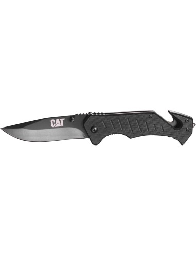 1 - Coltello serramanico lama drop point 20 cm Cat - Caterpillar 980012
