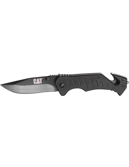1 - Coltello serramanico lama drop point 20 cm Cat - Caterpillar 980012