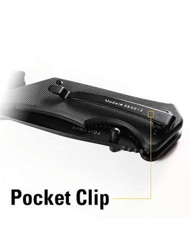 4 - Coltello serramanico lama drop point 20 cm Cat - Caterpillar 980012