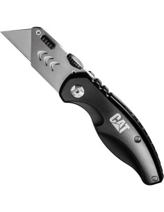 1 - Coltello serramanico multiuso pieghevole da 16,2cm nero Cat - Caterpillar 980018