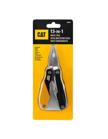 6 - Coltello serramanico pieghevole multifunzione 13 in 1 Cat - Caterpillar 980048
