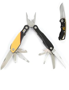 1 - Set di 2 coltello serramanico multiuso e pieghevoli Cat - Caterpillar 980269