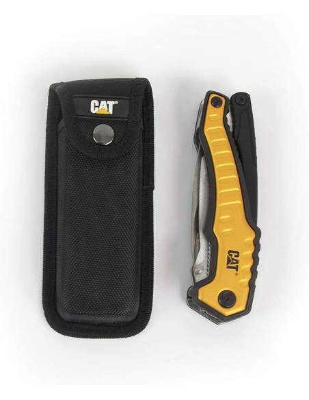 4 - Coltello serramanico multifunzione XL 9in1 con custodia Cat - Caterpillar 980381