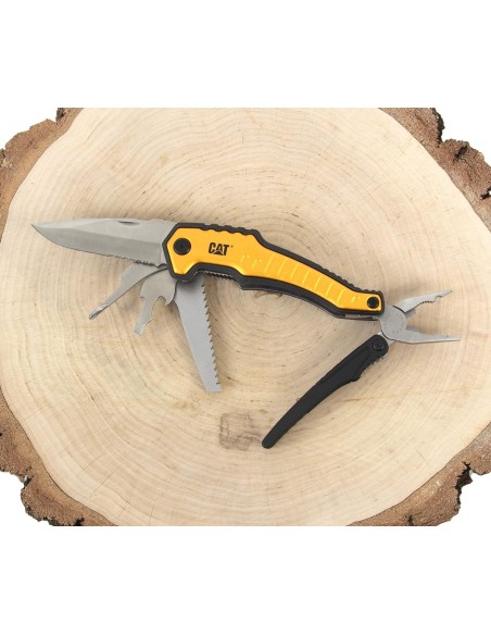7 - Coltello serramanico multifunzione XL 9in1 con custodia Cat - Caterpillar 980381